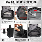 Apex Compression Travel Backpack | Vacuum-Ready Business Backpack - Collected Lab