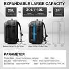 Apex Compression Travel Backpack | Vacuum-Ready Business Backpack - Collected Lab