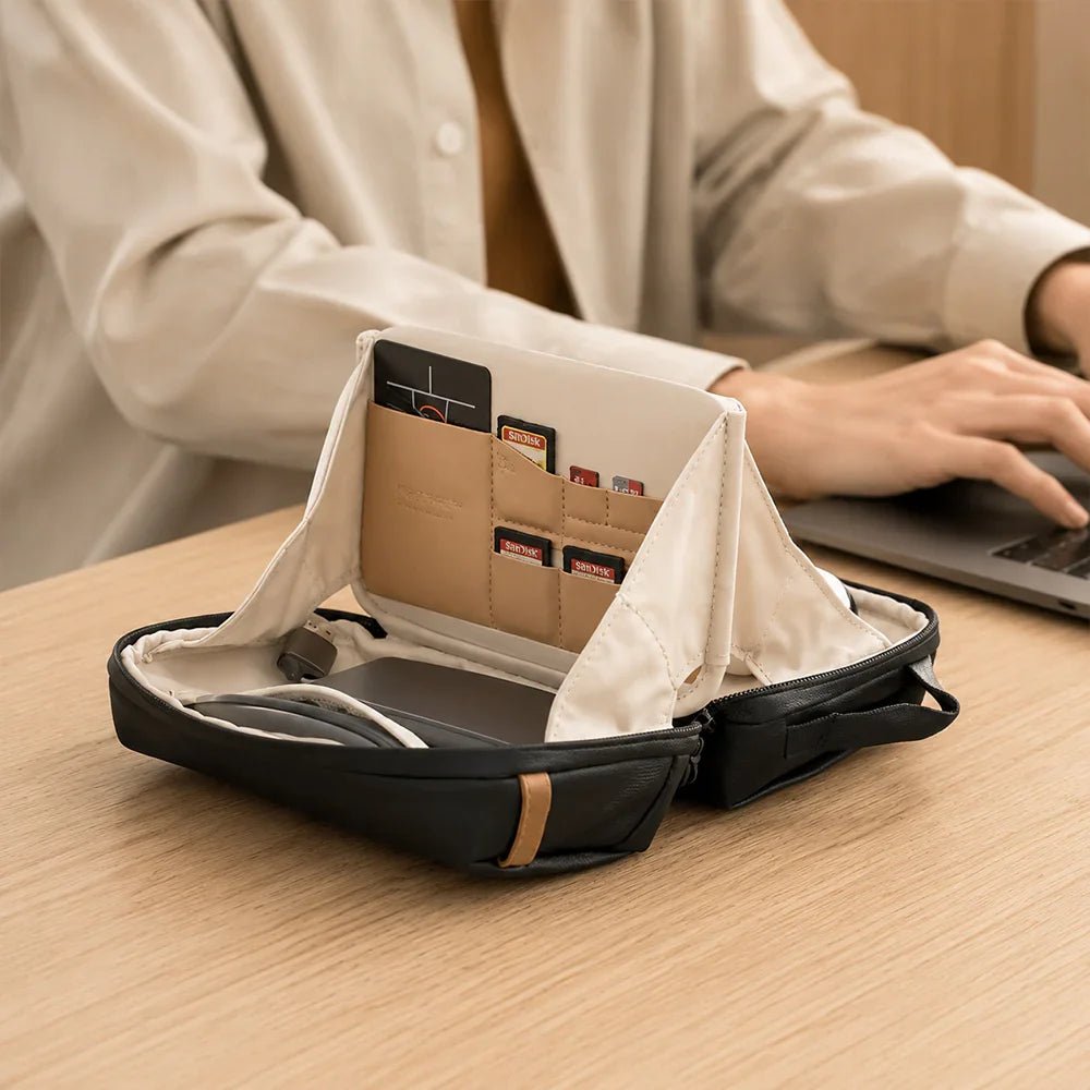 Apex Tech Pouch | Hand-Carry Matte PU Organizer - Collected Lab
