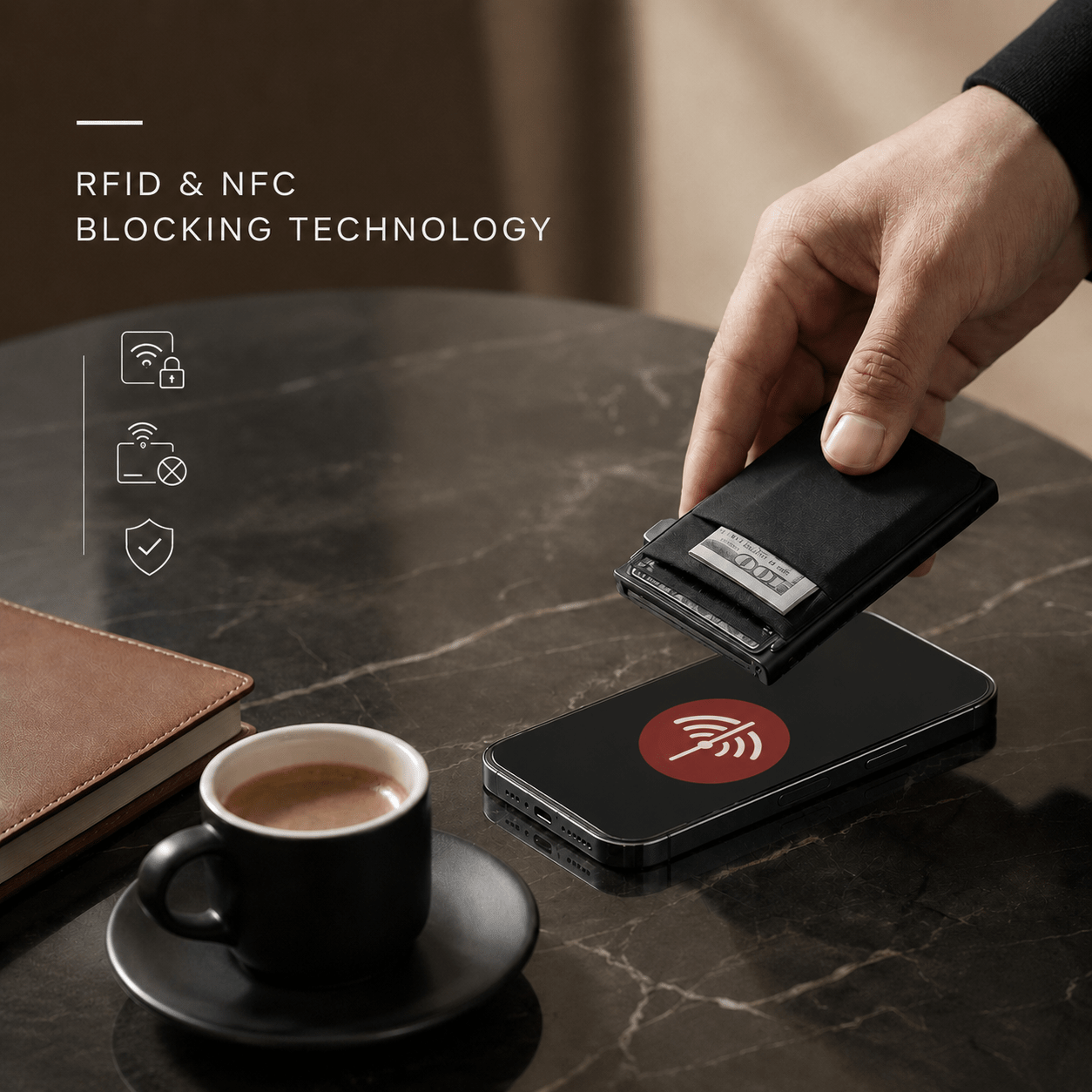 Vault-01 Pop-Up Card Case | Minimalist RFID Wallet - Collected Lab