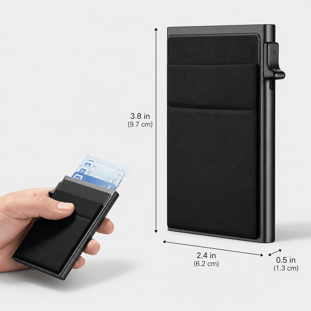 Vault-01 Pop-Up Card Case | Minimalist RFID Wallet - Collected Lab