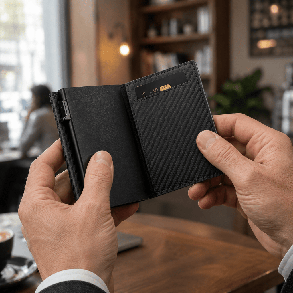 Matrix-02 Carbon Fiber Wallet | RFID Card Holder - Collected Lab