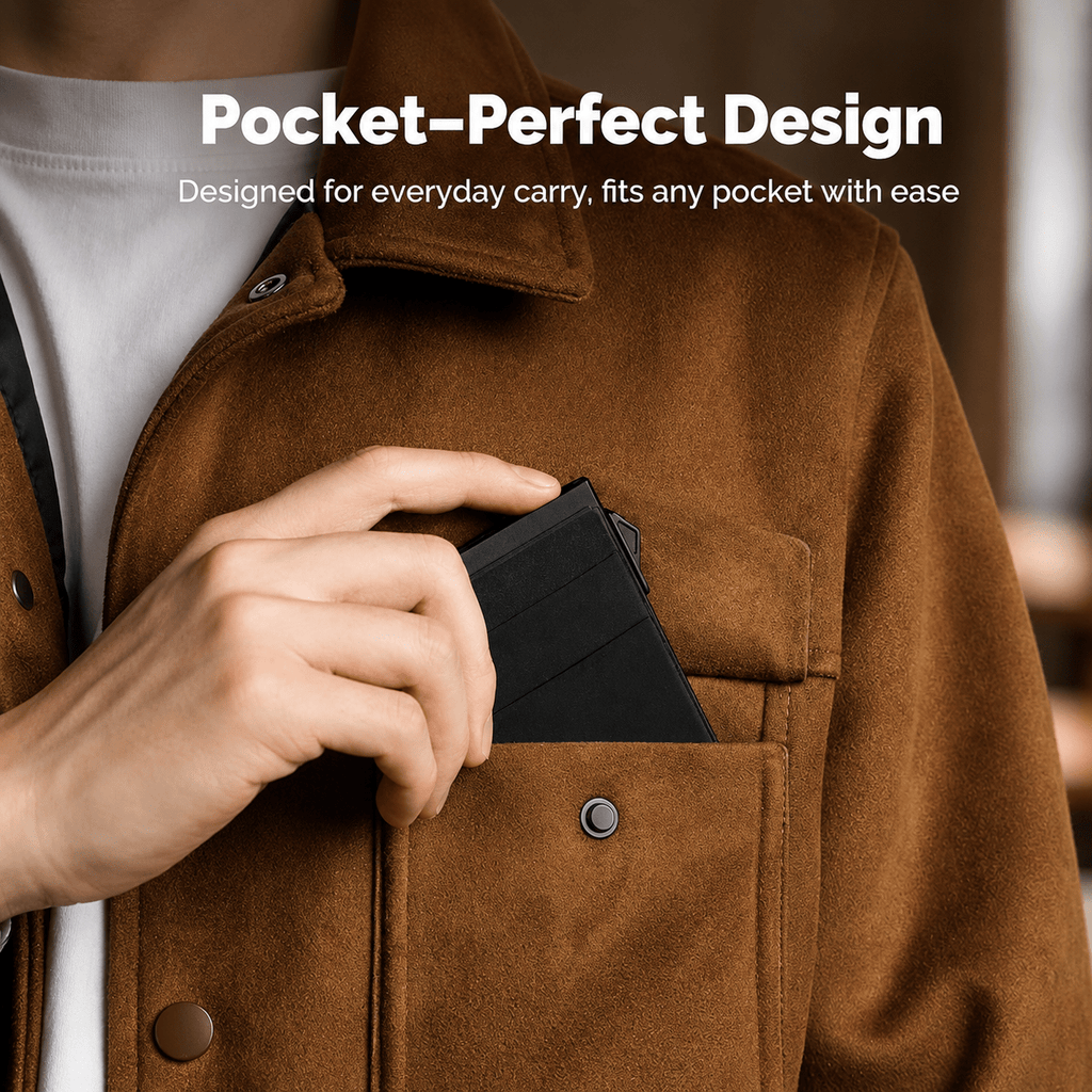 Vault-01 Pop-Up Card Case | Minimalist RFID Wallet - Collected Lab