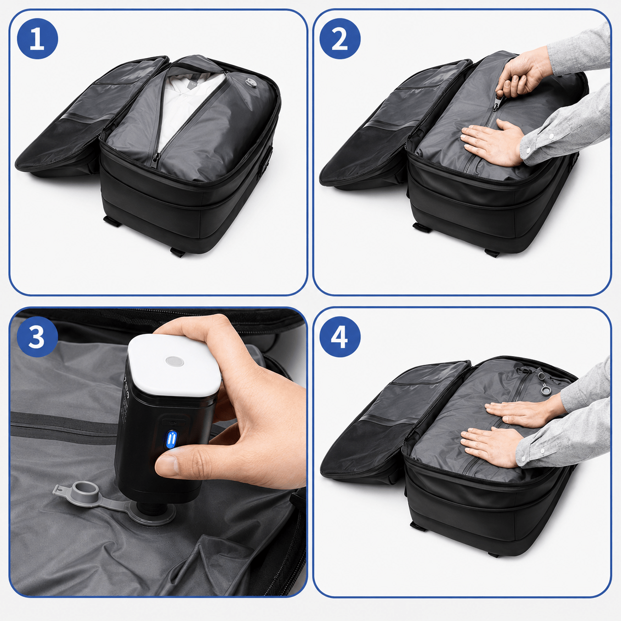 Apex Compression Travel Backpack | Vacuum-Ready Business Backpack - Collected Lab