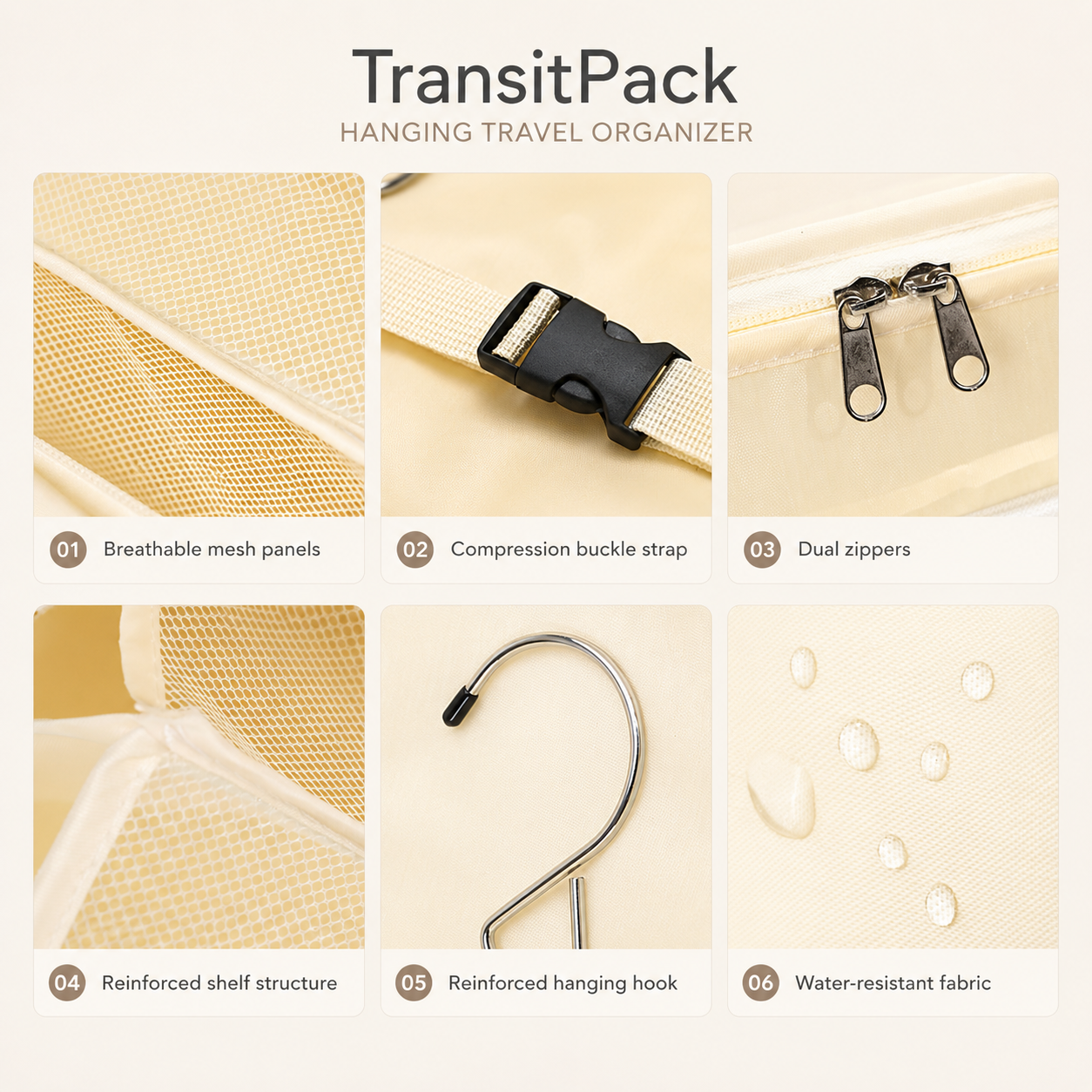 TransitPack Hanging Travel Organizer