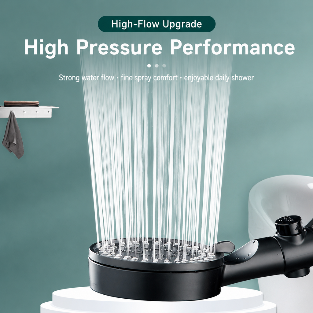 AquaFlow High-Pressure 5-Mode Filtered Shower Head
