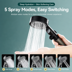 AquaFlow High-Pressure 5-Mode Filtered Shower Head
