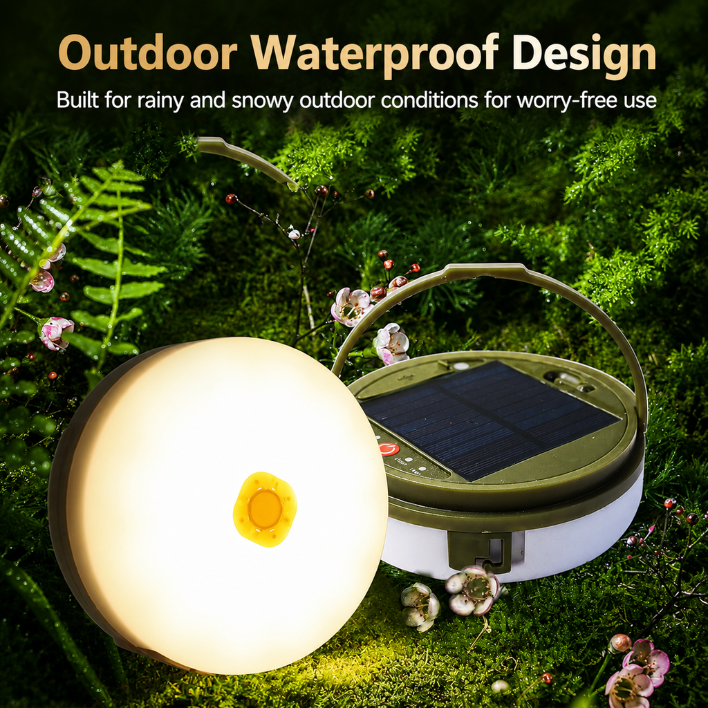 Solar Camping String Light – LED Outdoor Tent Atmosphere Light with Hanging Hook
