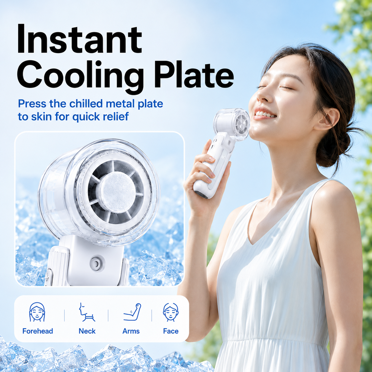 ChillCore 3-in-1 Semiconductor Cooling Fan with Mist Spray