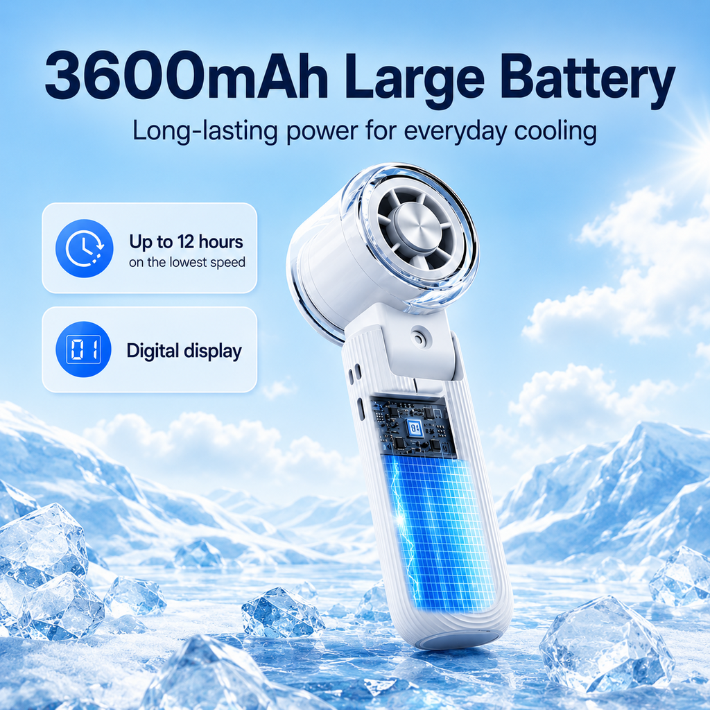 ChillCore 3-in-1 Semiconductor Cooling Fan with Mist Spray