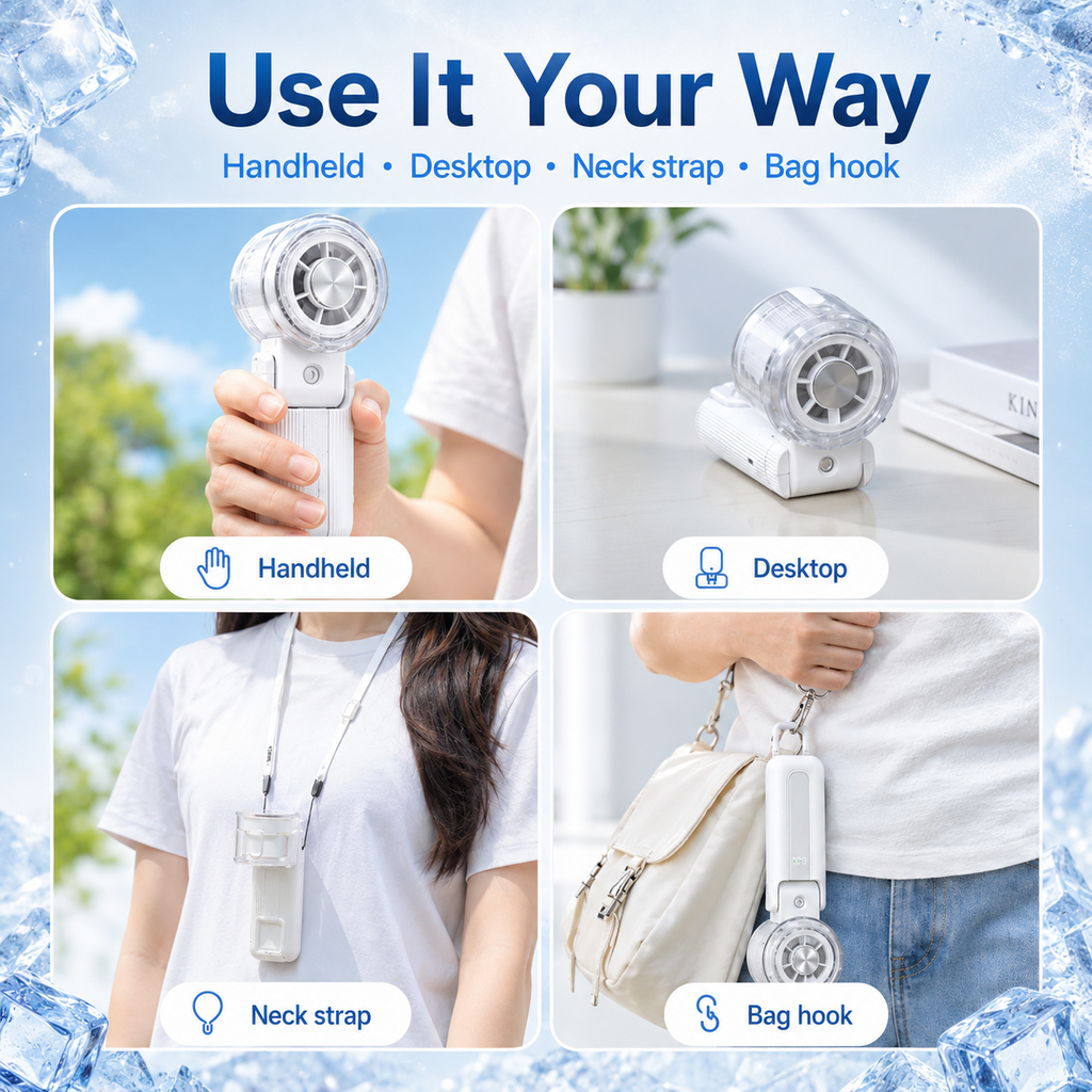 ChillCore 3-in-1 Semiconductor Cooling Fan with Mist Spray