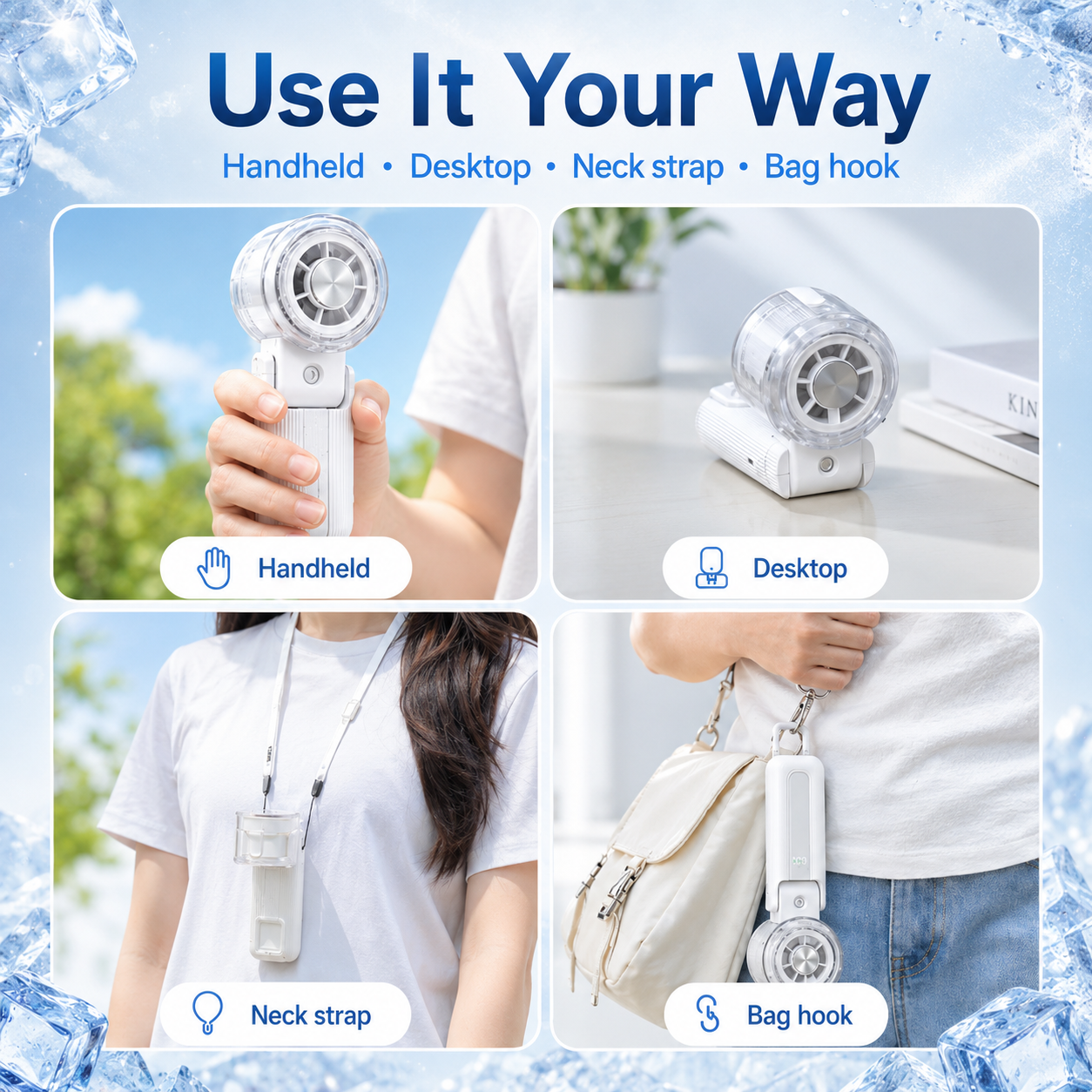 ChillCore 3-in-1 Semiconductor Cooling Fan with Mist Spray