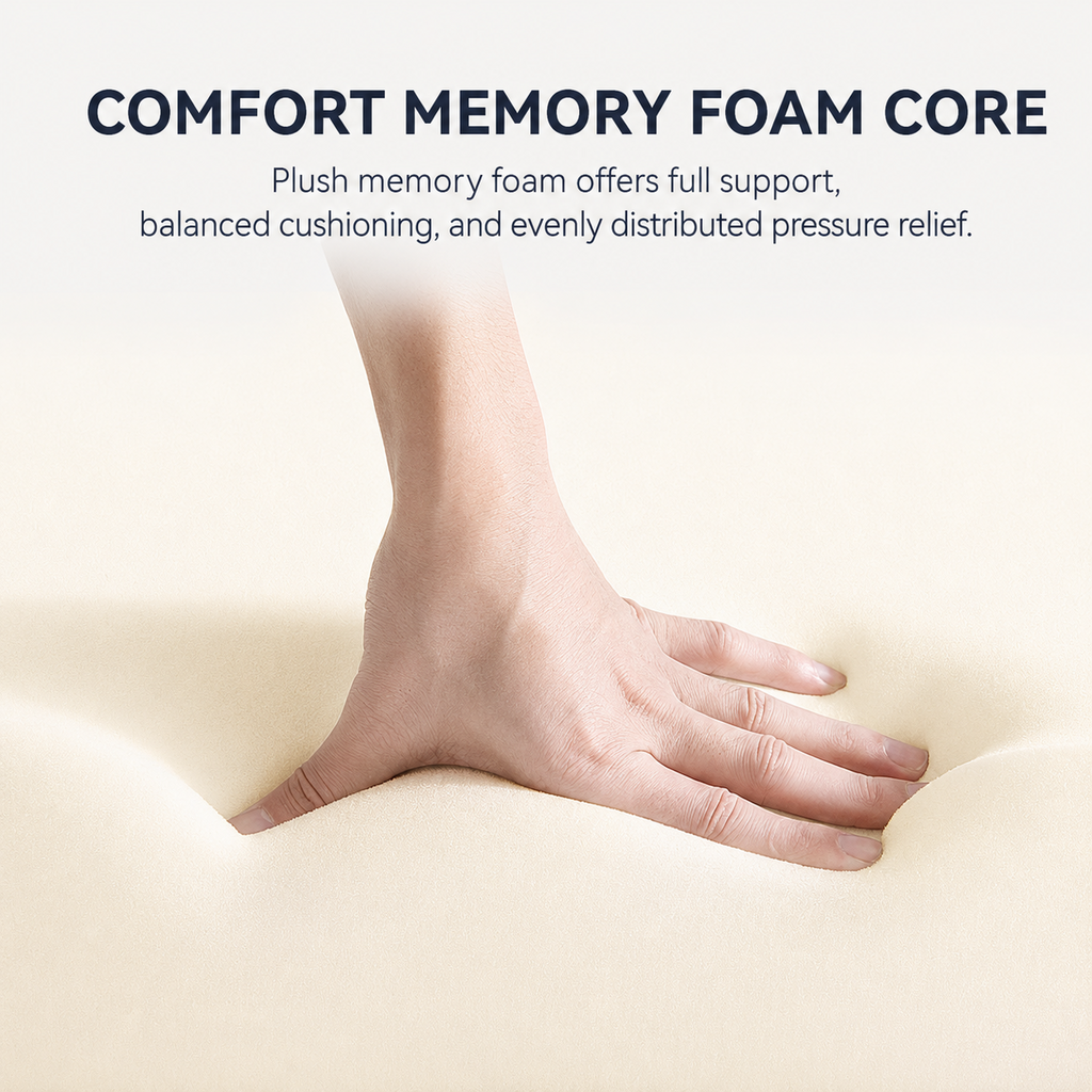 AlignRest Memory Foam Lumbar Support Pillow