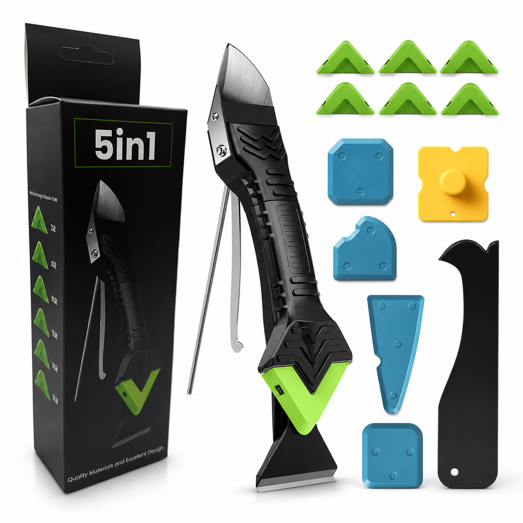 5-in-1 Caulk Removal & Finishing Tool Kit