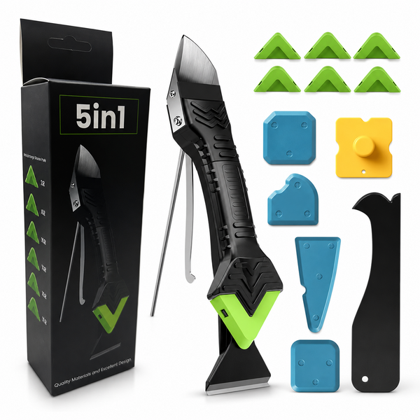 5-in-1 Caulk Removal & Finishing Tool Kit