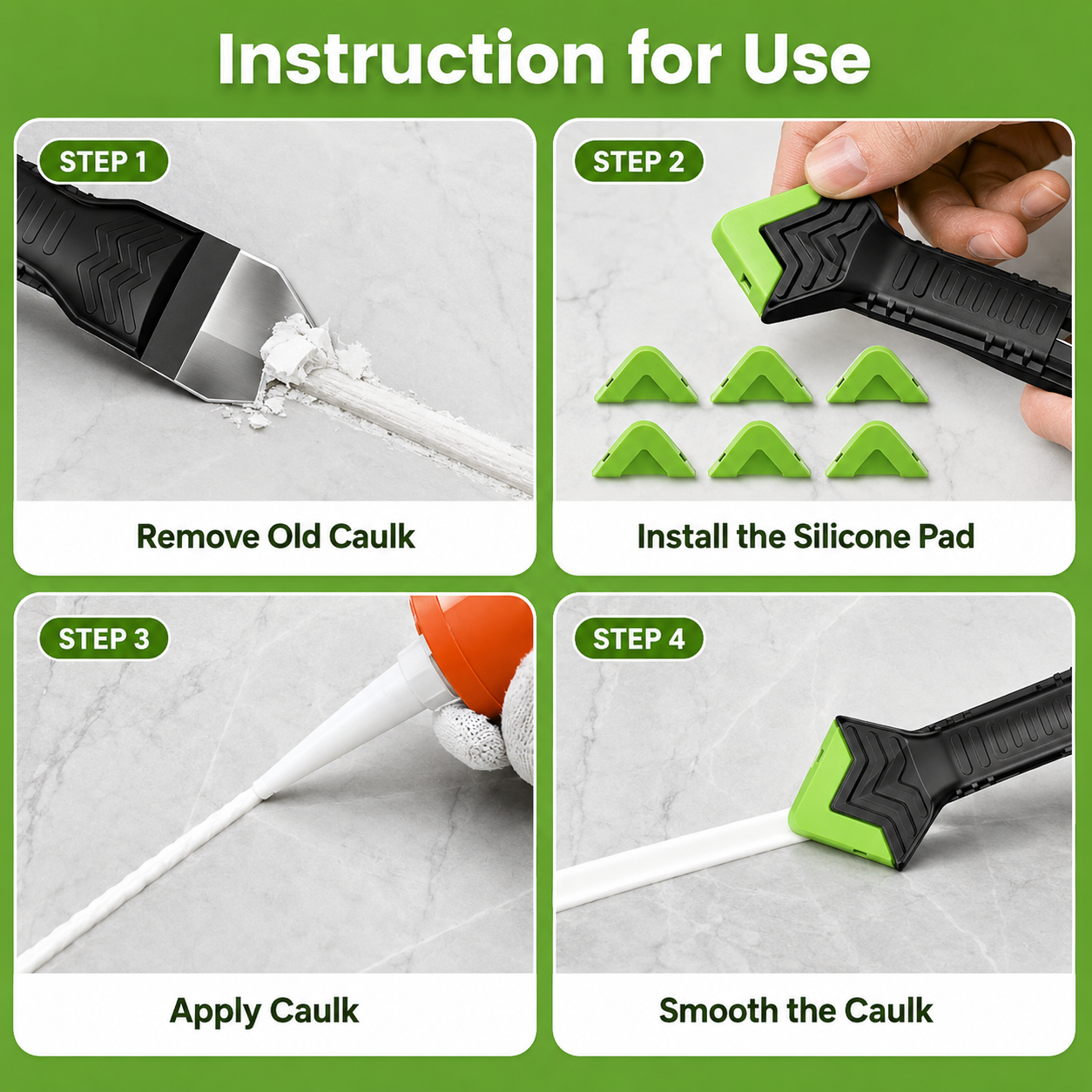 5-in-1 Caulk Removal & Finishing Tool Kit
