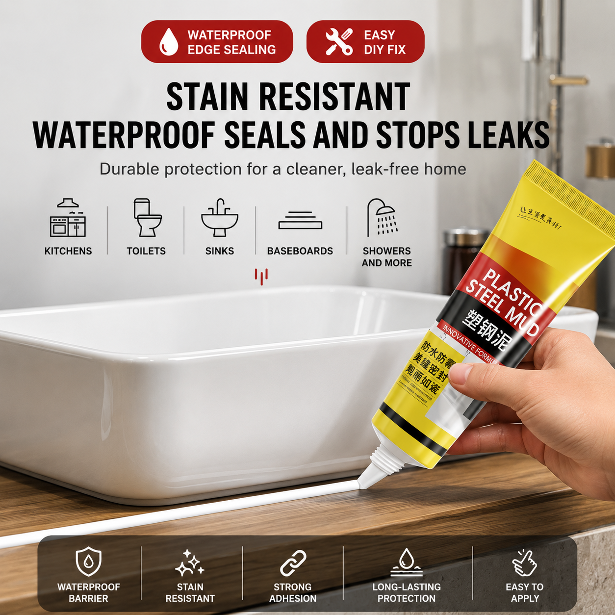 5-in-1 Caulk Removal & Finishing Tool Kit