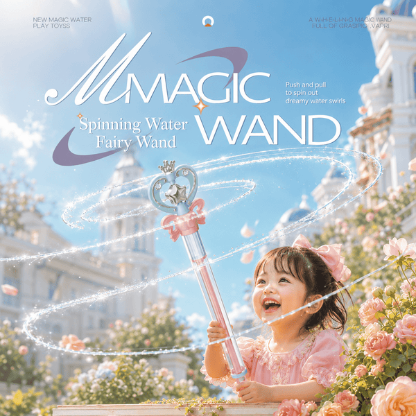 2-Pack Fairy Wand Water Squirters – Spinning Spray & Straight Stream Modes