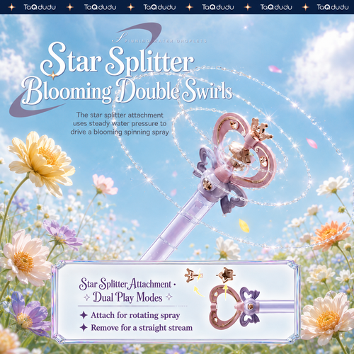 2-Pack Fairy Wand Water Squirters – Spinning Spray & Straight Stream Modes
