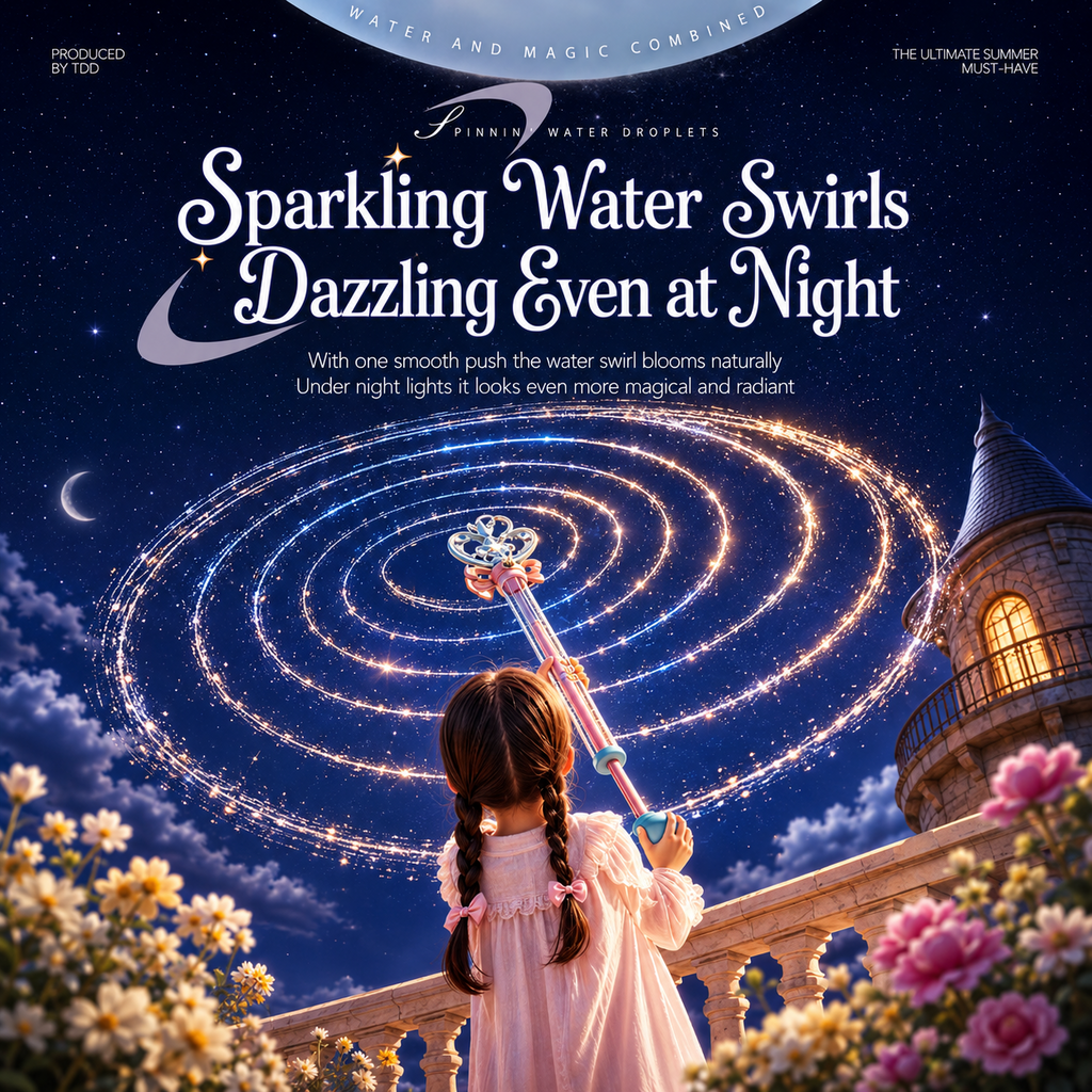 2-Pack Fairy Wand Water Squirters – Spinning Spray & Straight Stream Modes