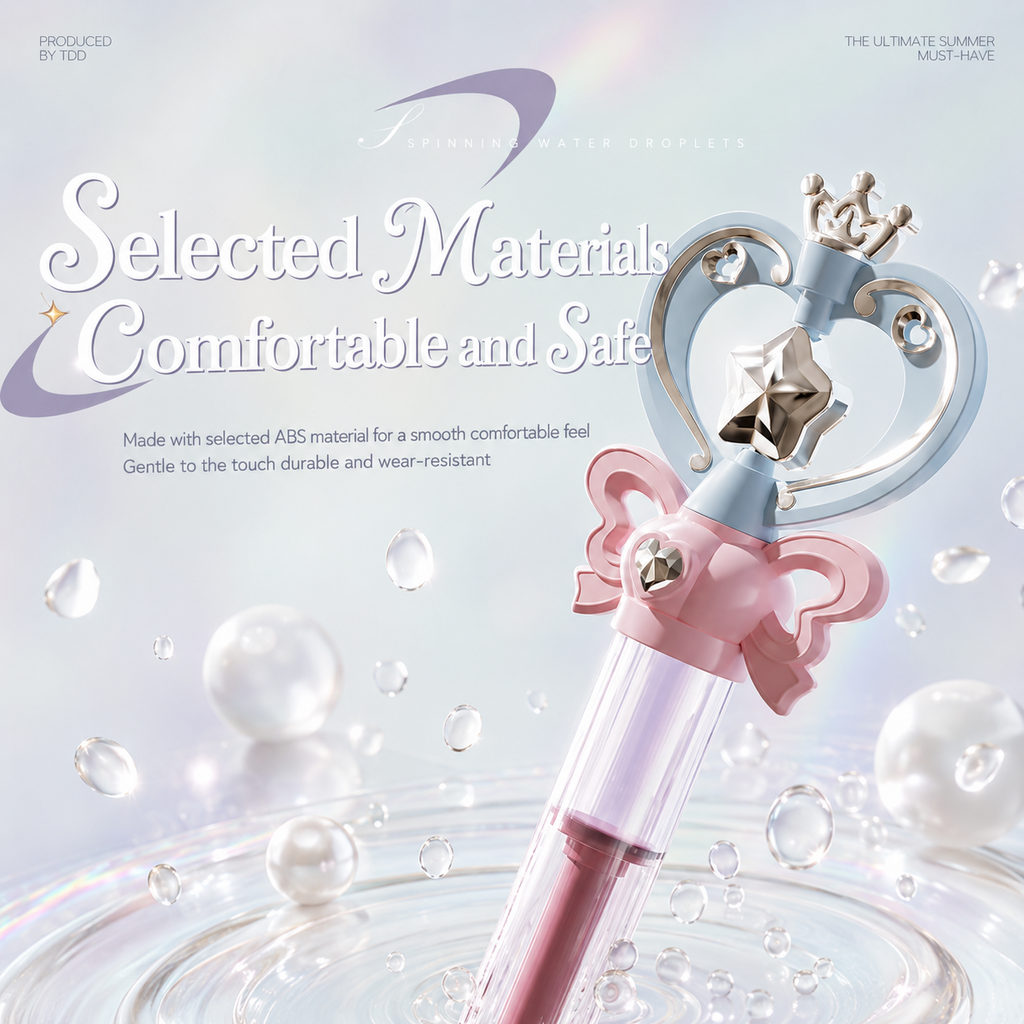 2-Pack Fairy Wand Water Squirters – Spinning Spray & Straight Stream Modes