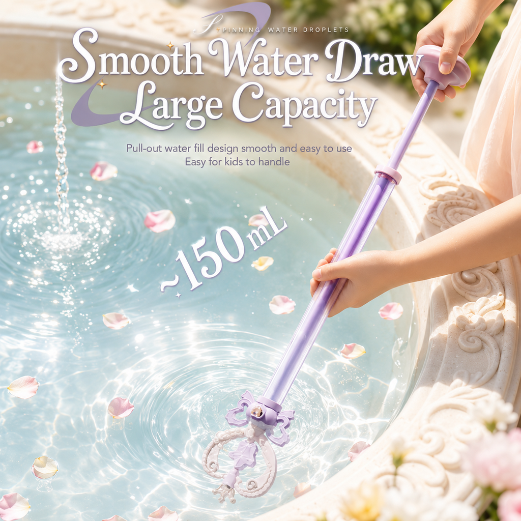 2-Pack Fairy Wand Water Squirters – Spinning Spray & Straight Stream Modes