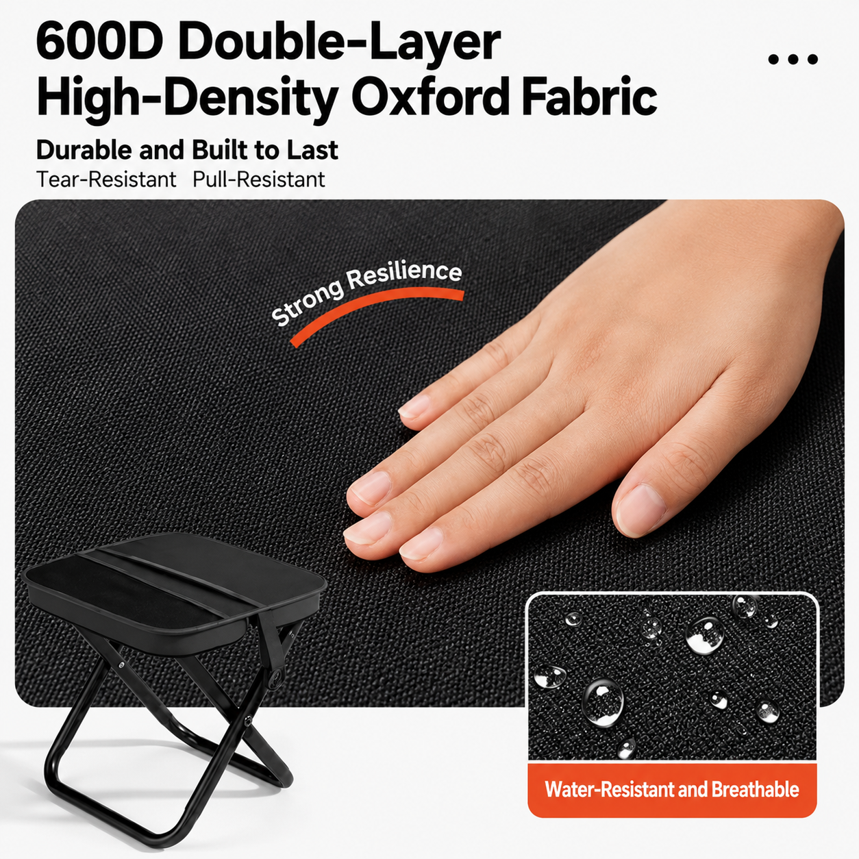 2-in-1 Portable Folding Stool Crossbody Bag