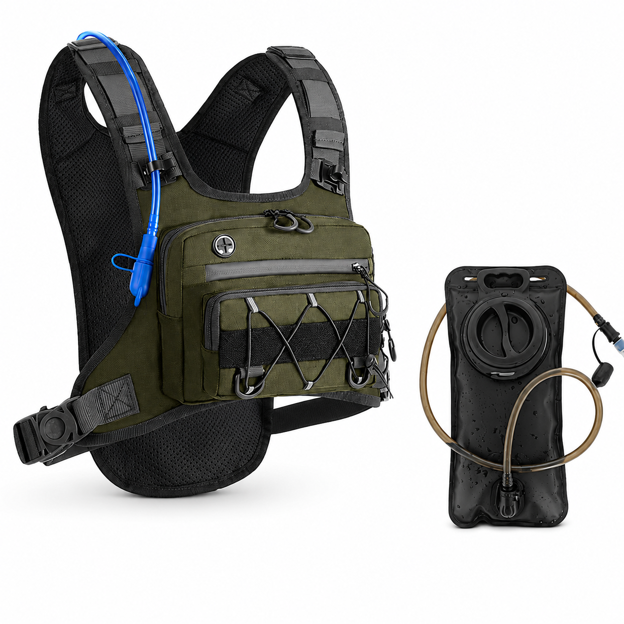 HydraTrail Outdoor Hydration Vest with 2L Water Bladder