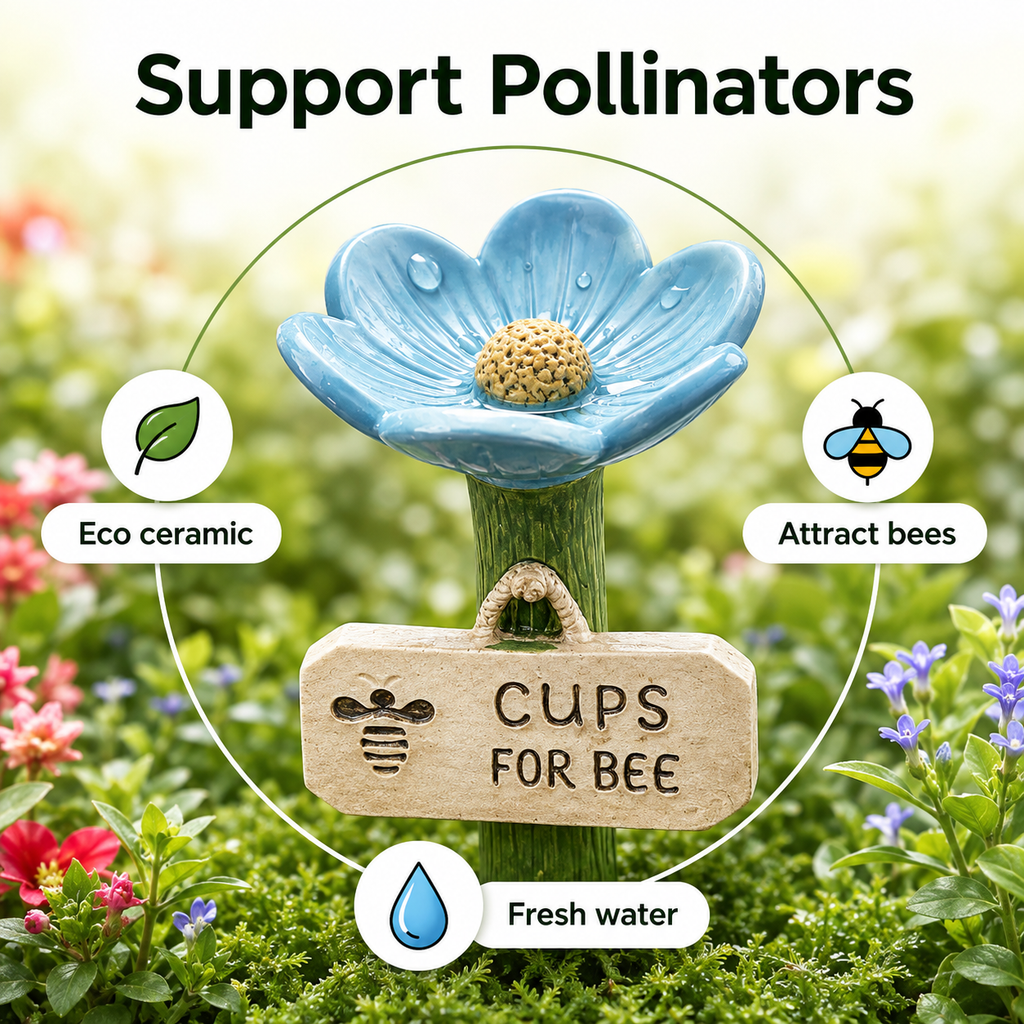 BeeBloom Ceramic Bee Watering Station - Collected Lab