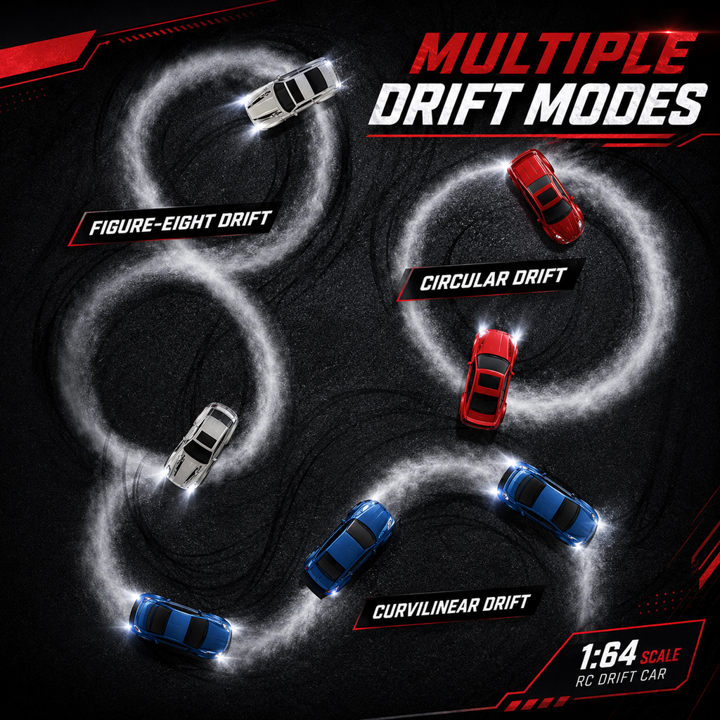 DriftX64 – 1:64 4WD Proportional RC Drift Car