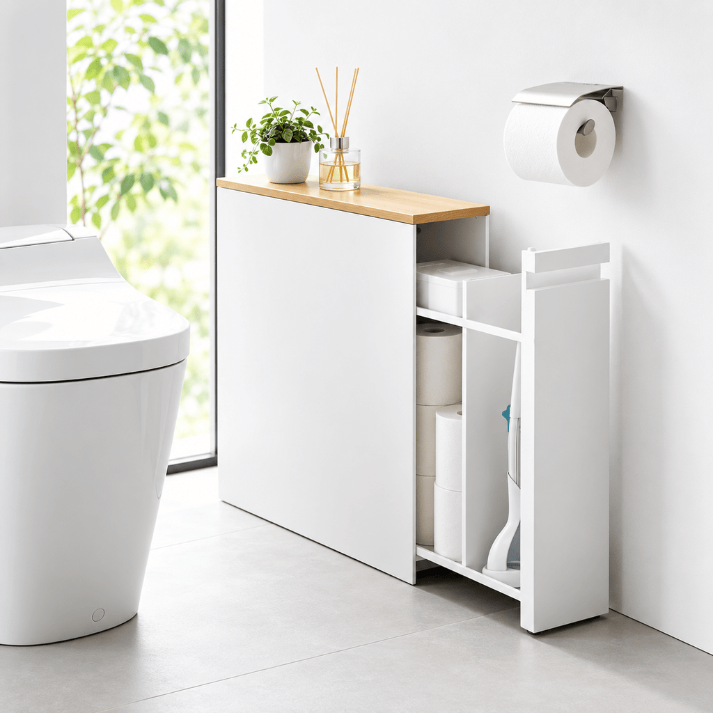 Pull-Out Bathroom Storage Cabinet - Collected Lab