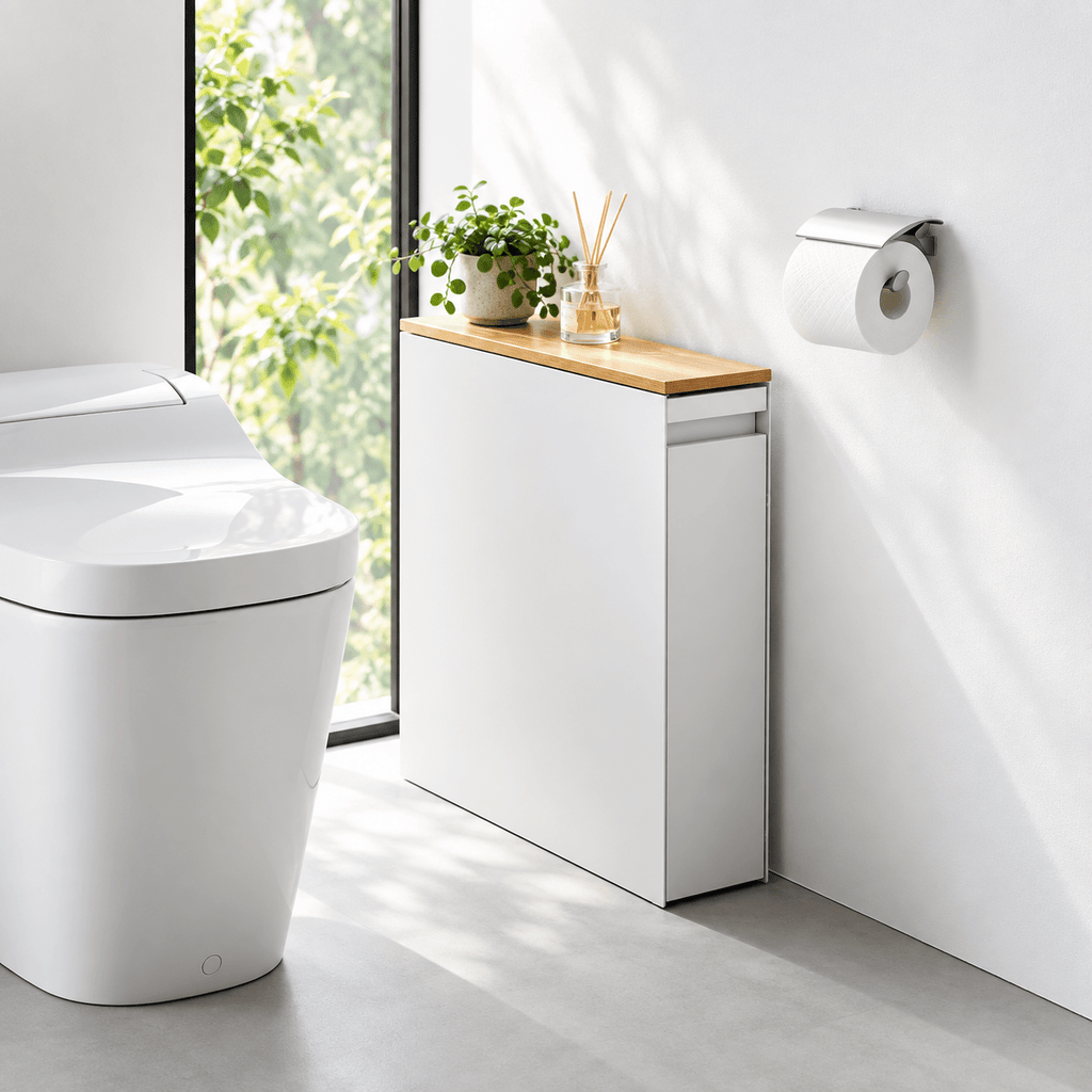 Pull-Out Bathroom Storage Cabinet - Collected Lab