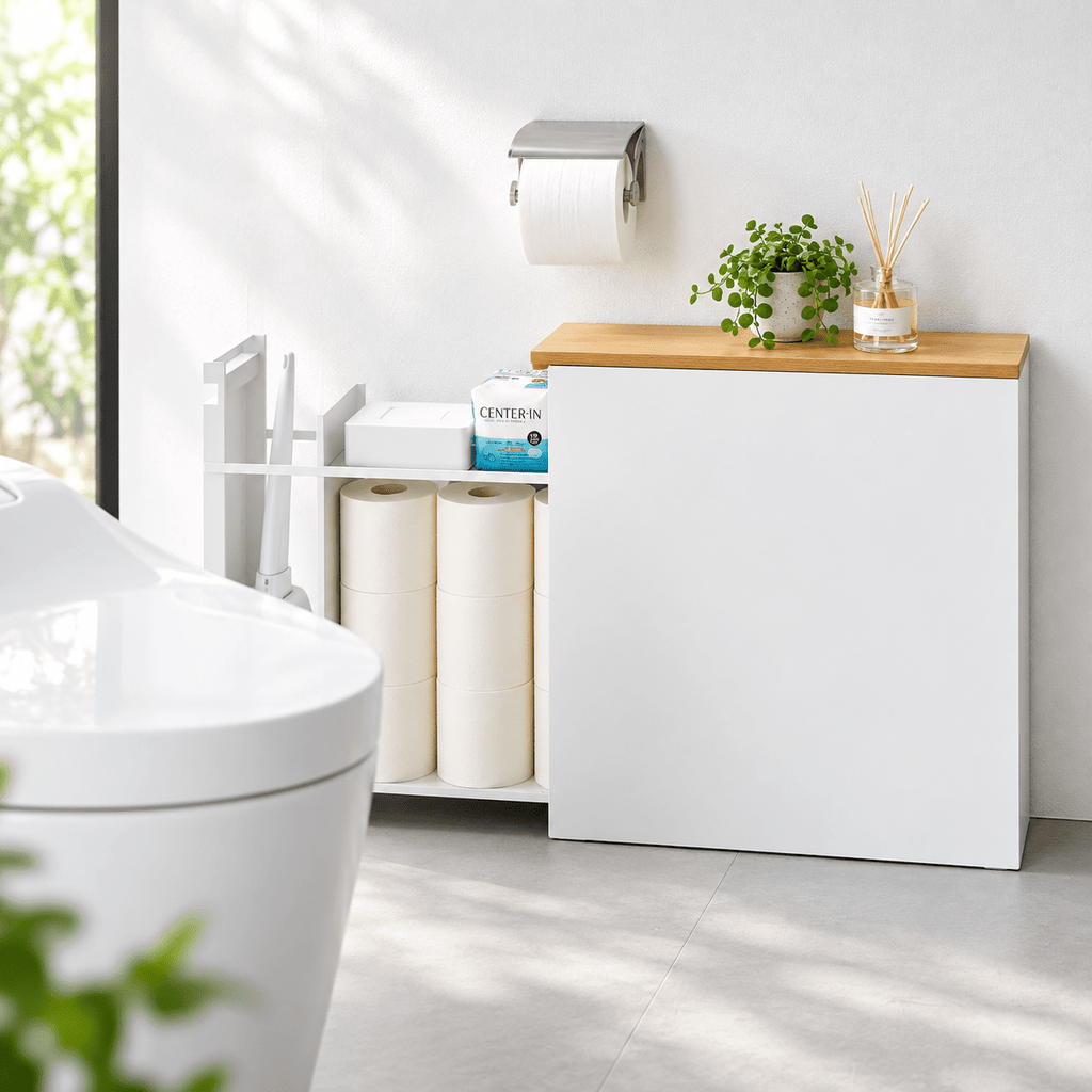 Pull-Out Bathroom Storage Cabinet - Collected Lab
