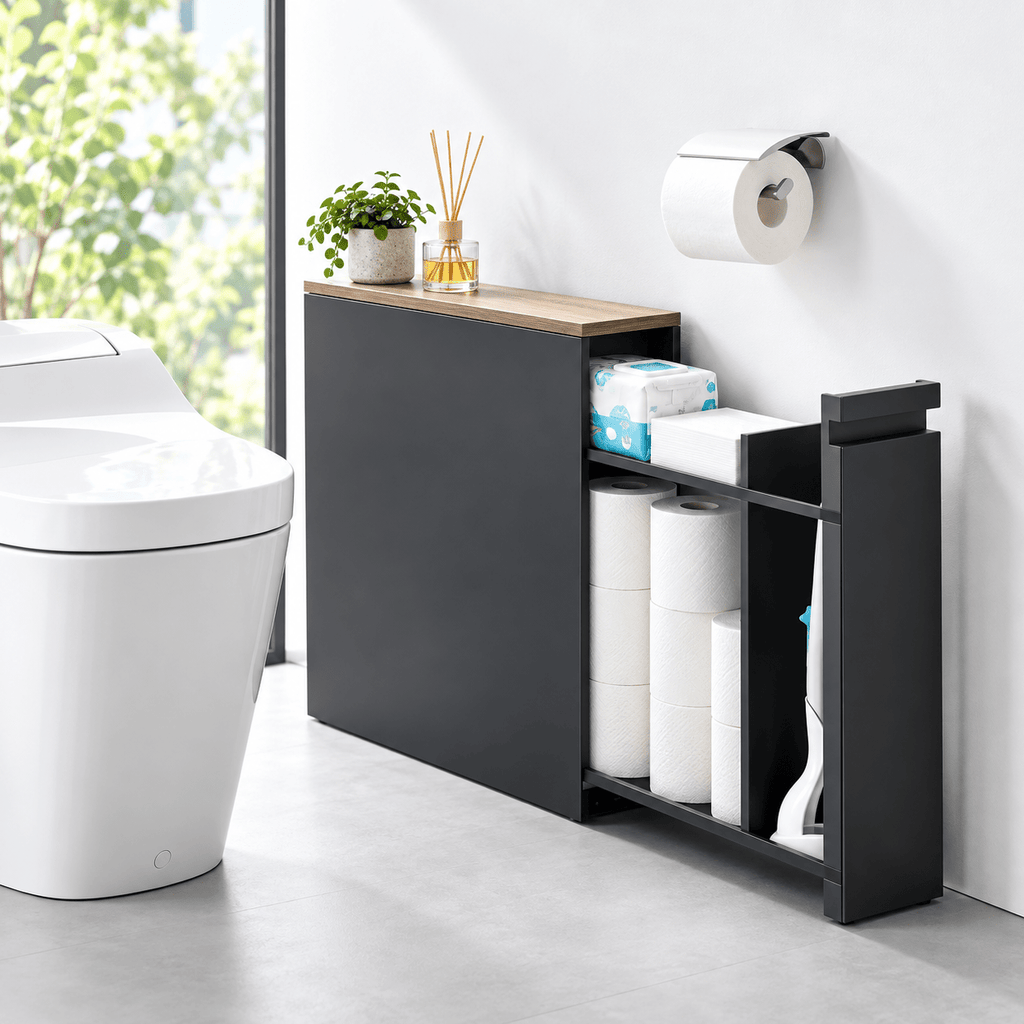Pull-Out Bathroom Storage Cabinet - Collected Lab