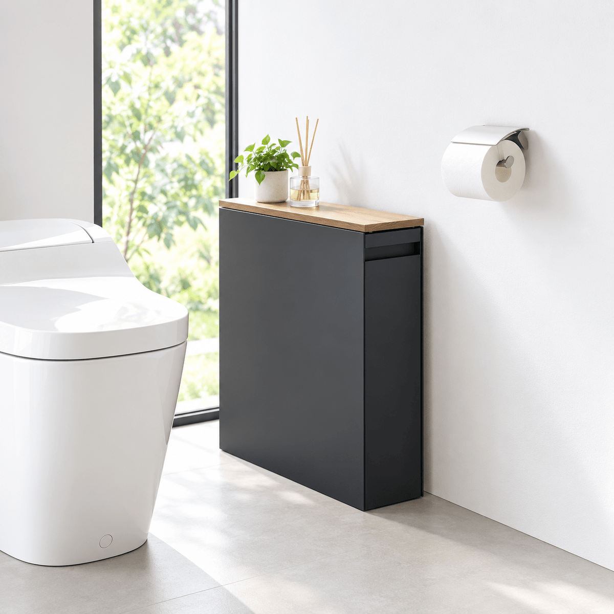 Pull-Out Bathroom Storage Cabinet - Collected Lab