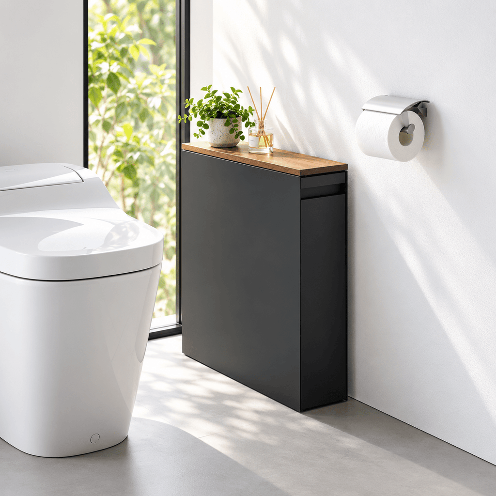 Pull-Out Bathroom Storage Cabinet - Collected Lab