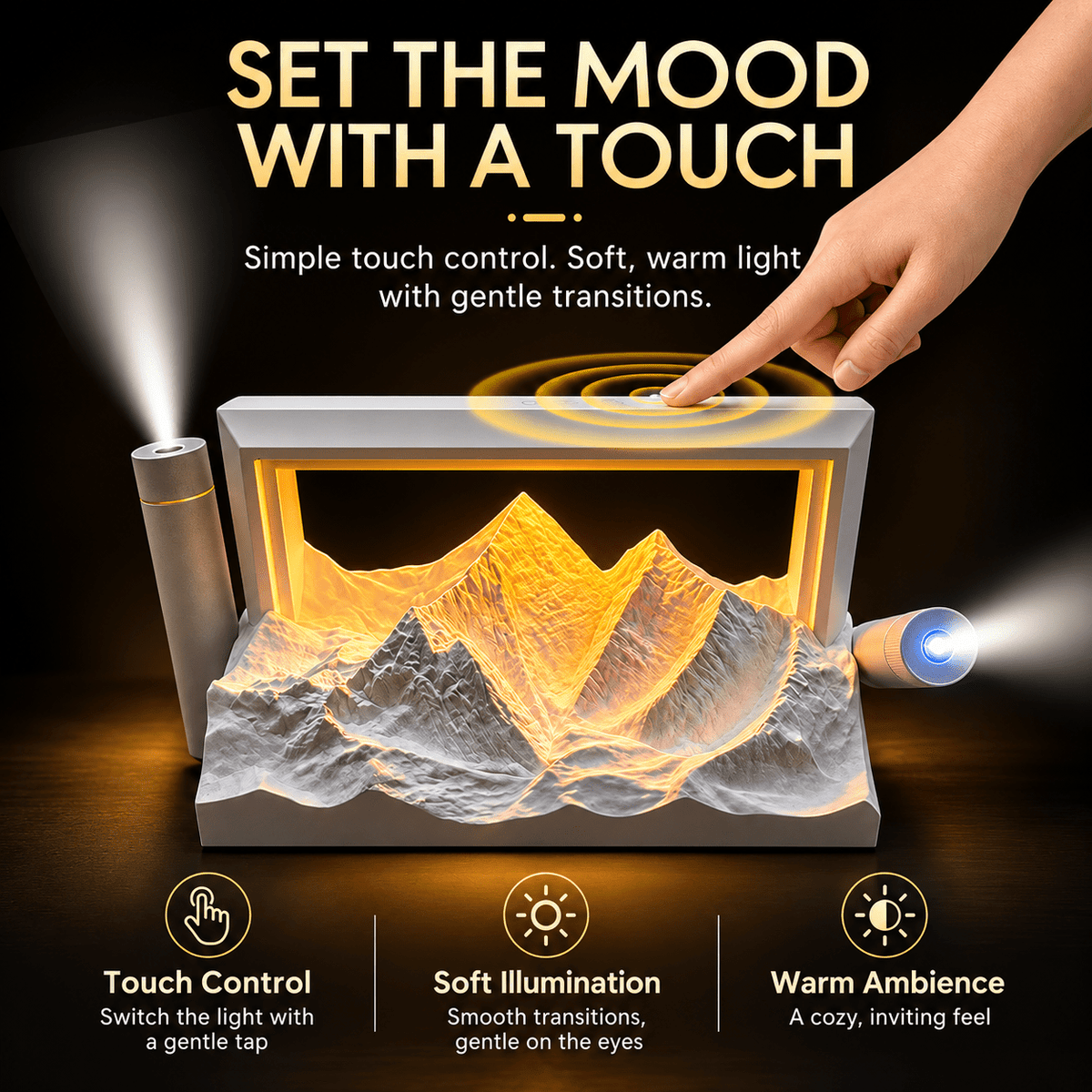 Golden Mountain 3-in-1 Projection & Aroma Lamp - Collected Lab