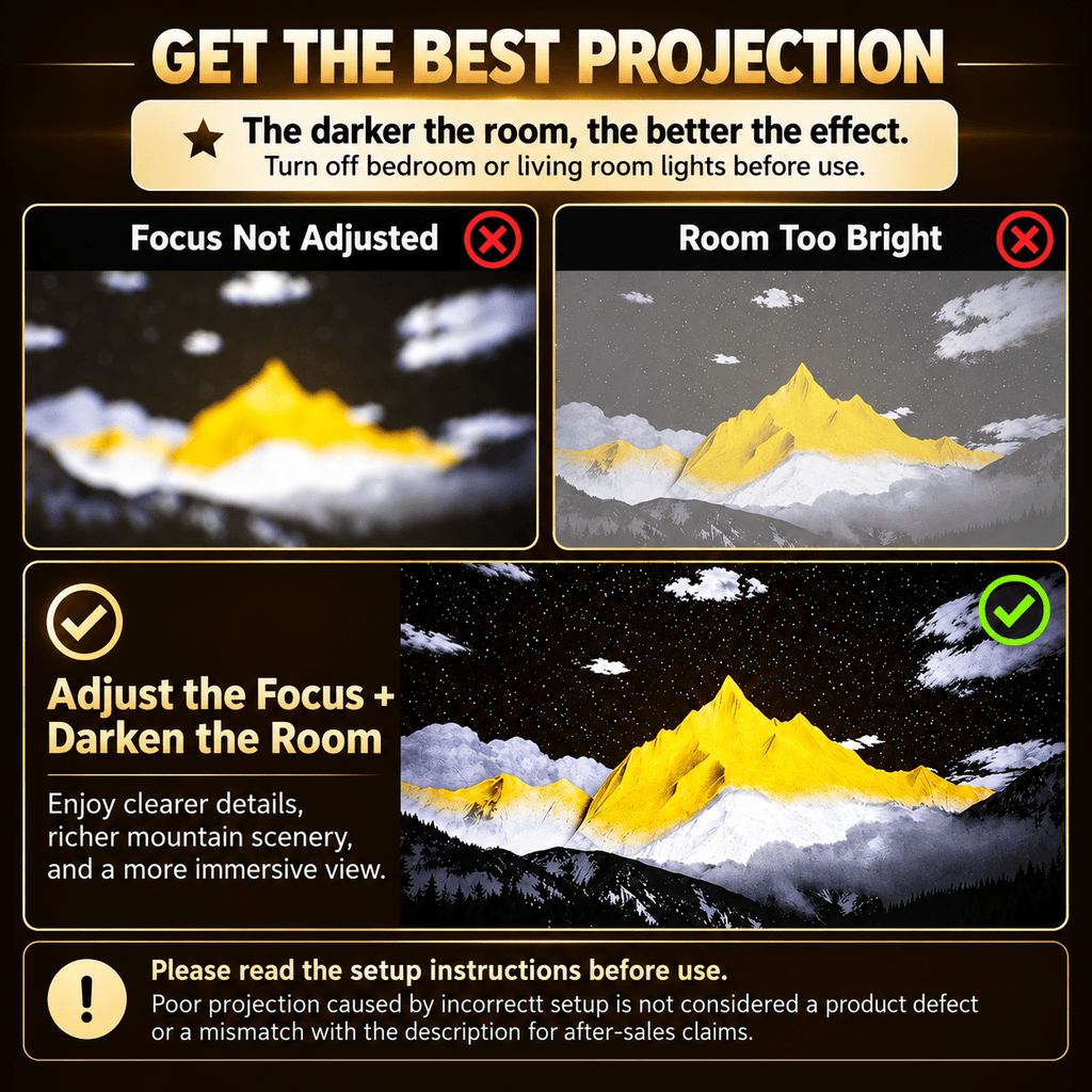 Golden Mountain 3-in-1 Projection & Aroma Lamp - Collected Lab