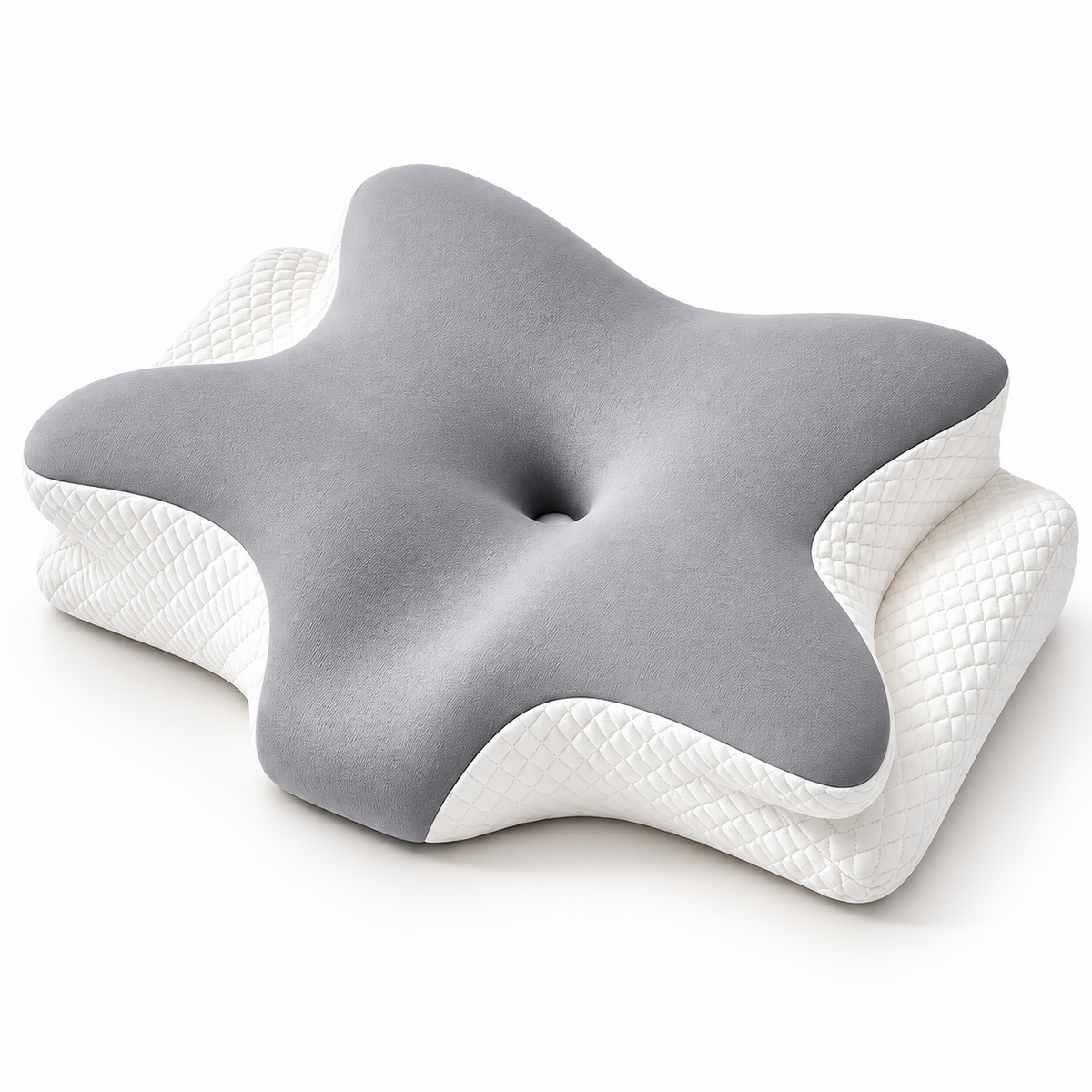 Pain Relief Ergonomic Butterfly Pillow – Cooling Memory Foam & Machine Washable Cover