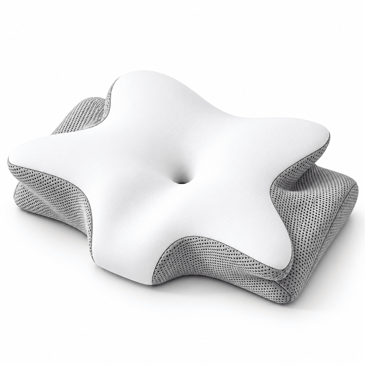 Pain Relief Ergonomic Butterfly Pillow – Cooling Memory Foam & Machine Washable Cover - Collected Lab