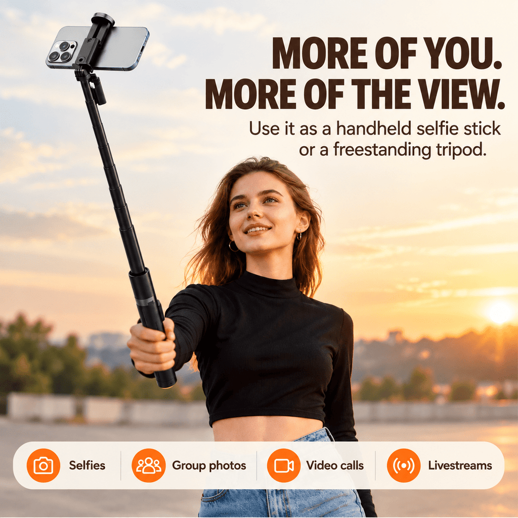 SnapRise Auto-Opening Selfie Stick Tripod - Collected Lab