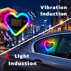 HeartGlow Wireless RGB Heart-Shaped Car Window Light