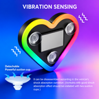 HeartGlow Wireless RGB Heart-Shaped Car Window Light