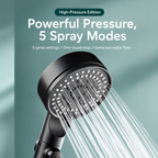 AquaFlow High-Pressure 5-Mode Filtered Shower Head