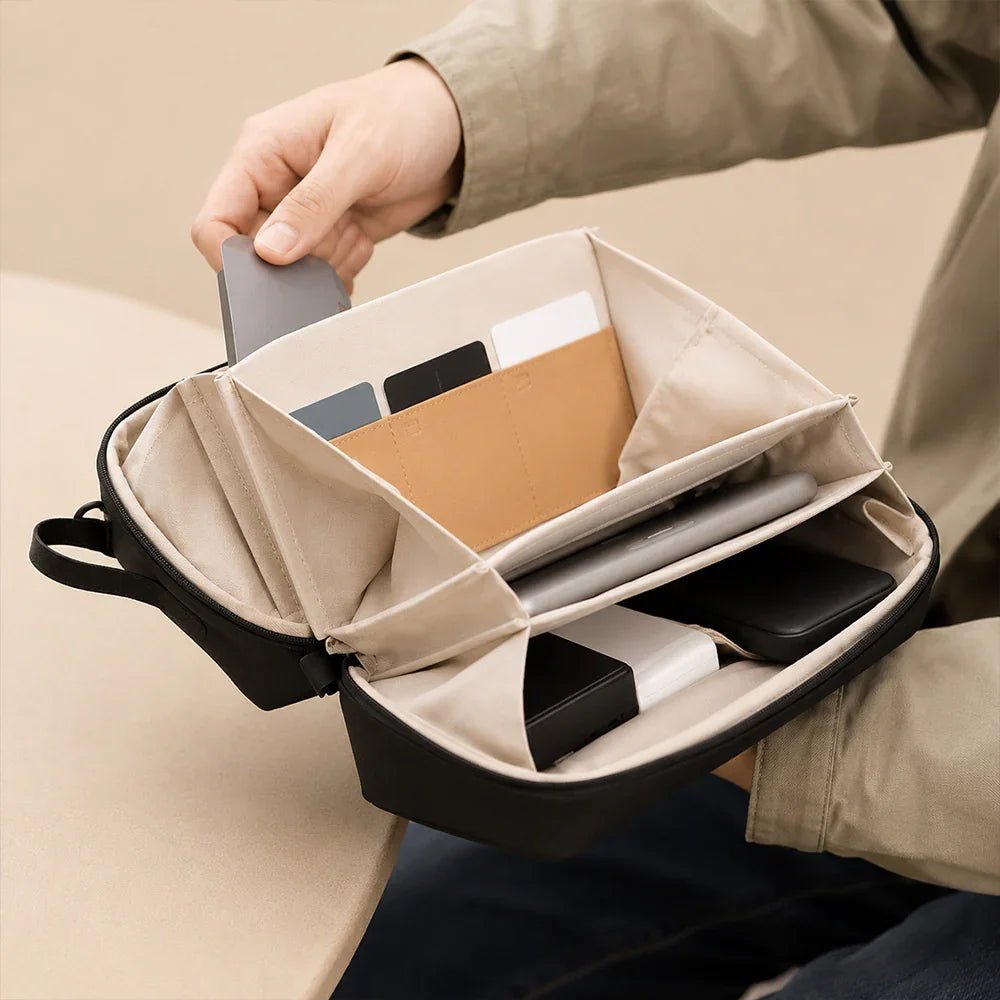 Apex Tech Pouch | Hand-Carry Matte PU Organizer - Collected Lab