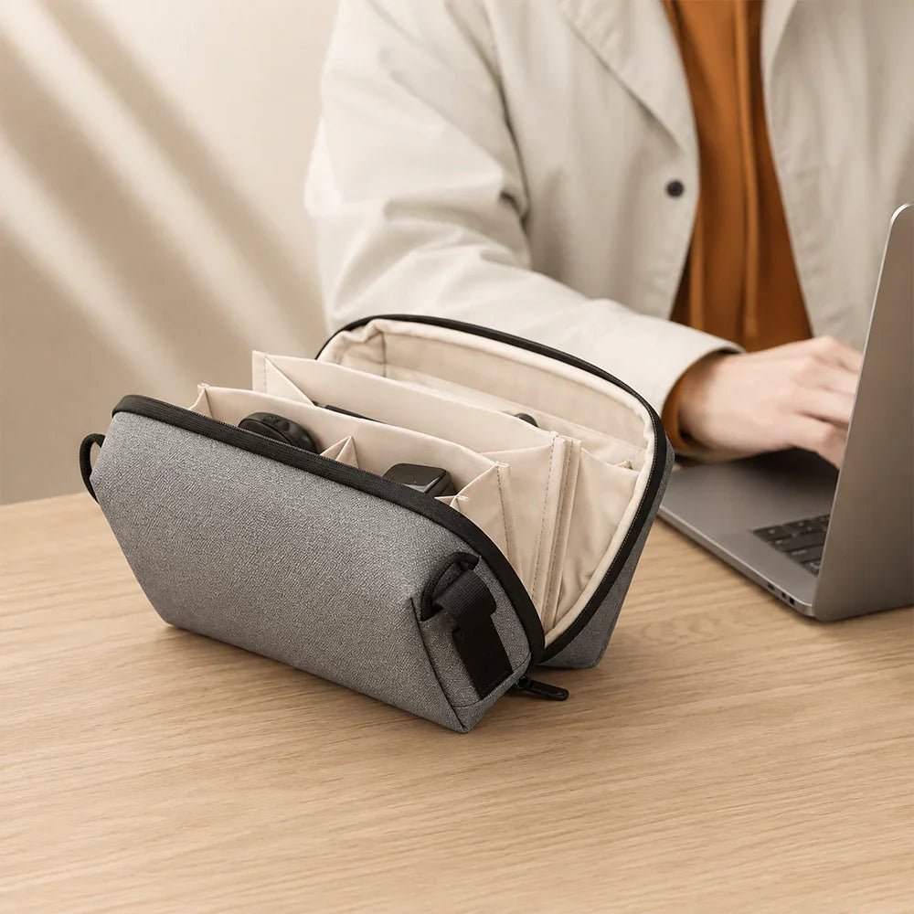 Apex Tech Pouch | Hand-Carry Matte PU Organizer - Collected Lab
