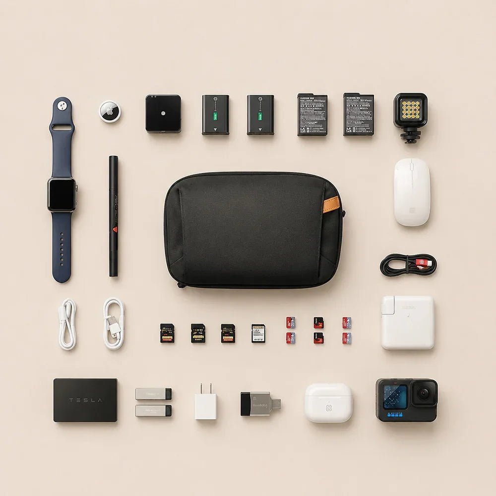 Apex Tech Pouch | Hand-Carry Matte PU Organizer - Collected Lab