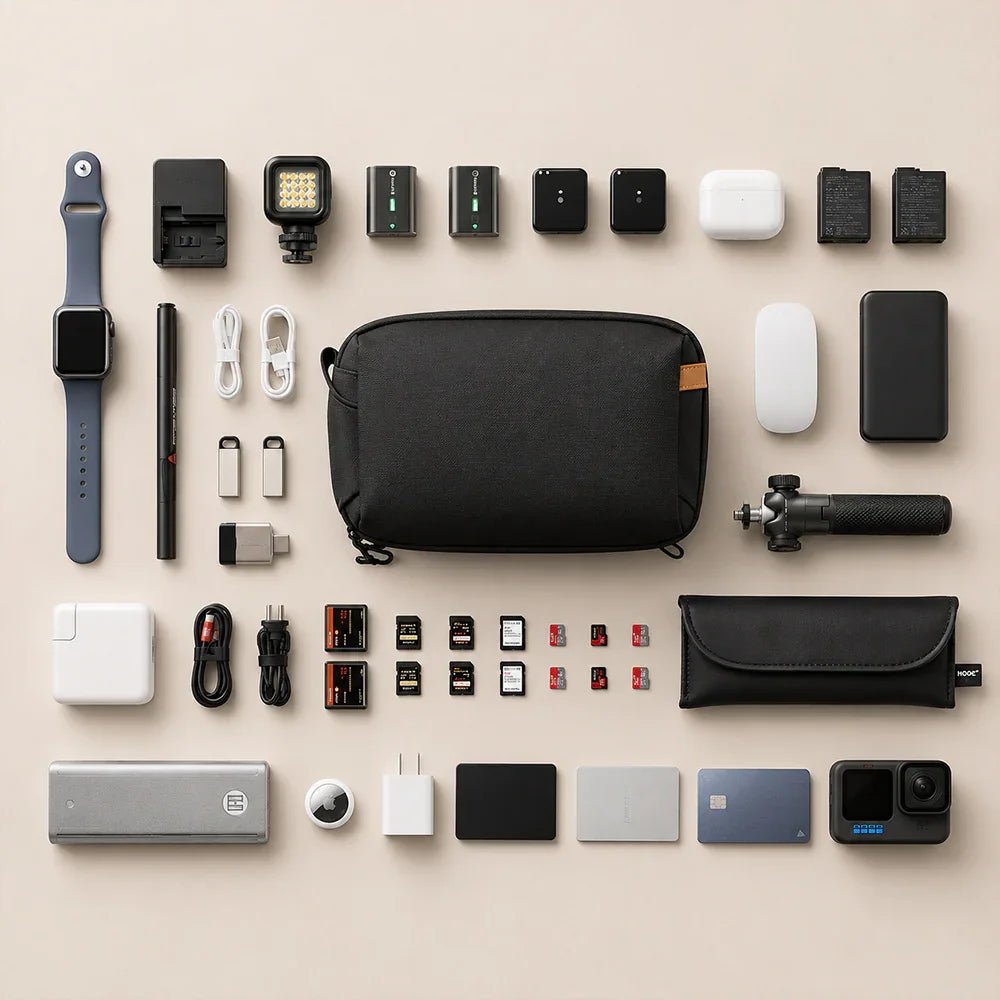 Apex Tech Pouch | Hand-Carry Matte PU Organizer - Collected Lab