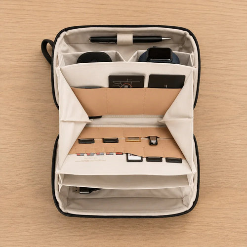 Apex Tech Pouch | Hand-Carry Matte PU Organizer - Collected Lab